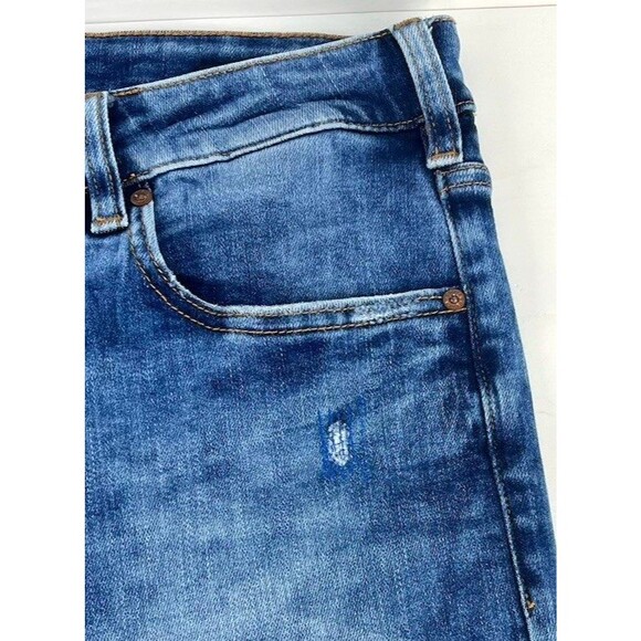 Scotch & Soda Mens SKIM Skinny W34xL32 Stretch Denim Pre Distressed Blue Jeans - Picture 4 of 14